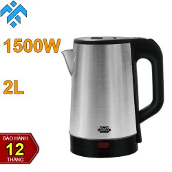 Ấm siêu tốc inox Ladomax HA-882 dùng inox 201, giá rẻ thích hợp cho sinh viên