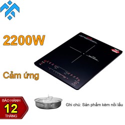 Bếp điện từ Ladomax HA-668 công nghệ Inverter tiết kiệm điện, mặt kính cường lực sản xuất tại Đức