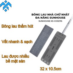 Bông lau nhà đa năng SUNHOUSE KS-CO3211S