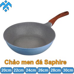 Chảo chống dính đá Saphire Greencook GCP09 chống trầy, dùng được tất cả các bếp