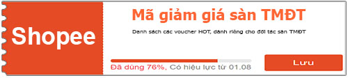 Mã giảm giá Shopee