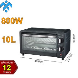 Lò nướng 10L Sunhouse SHD4206 có 4 mức nhiệt để nướng thực phẩm, làm giòn bánh mì