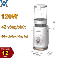 Máy Ép Chậm AQUA AQS-JSJ0901RW ép ổi nguyên trái, rau cần tay