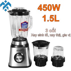 Máy xay sinh tố 3 cối Osako ST-03 xay đá viên, xay thịt, xay gia vị và các loại rau củ