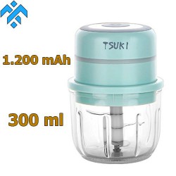 Máy xay mini sạc pin Tsuki TS-RS01-B2 xay hành tỏi, tiêu, xay gia vị và các loại hạt khô khác