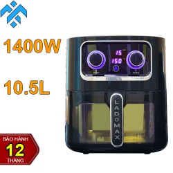 Nồi chiên không dầu Ladomax HA-5610 dung tích 10.5L chiên gà, làm bỏng ngô, khoai tây chiên, chiên cá