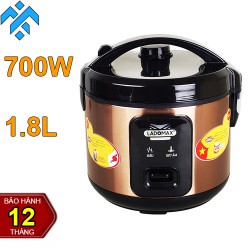 Nồi cơm điện Ladomax HA-7818 lòng nồi dạng niêu dung tích 1.8L, công nghệ gia nhiệt 3D nấu chín cơm đều trên bề mặt