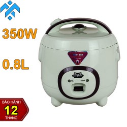 Nồi cơm mini Ladomax HA-7608 dung tích 0.8L, nấu cơm cho sinh viên và gia đình 1 - 2 người ăn