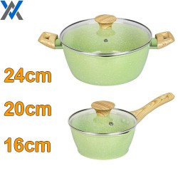 Nồi Men Đá Greencook GCS231 – Bền Đẹp, Dễ Rót