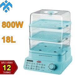 Nồi hấp 3 tầng Ladomax HA-2318 có thể tháo rời hấp gà nguyên con