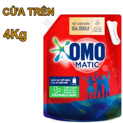 [Đặt hàng Online] Nước giặt OMO Matic cửa trên túi 4Kg