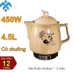 Siêu sắc thuốc Ladomax HA-8845 dung tích 4.5L, tự ngắt khi còn 1 chén, có chuông báo