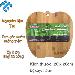 [Đặt hàng Online] Thớt tre tự nhiên SUNHOUSE KS-CH2626B